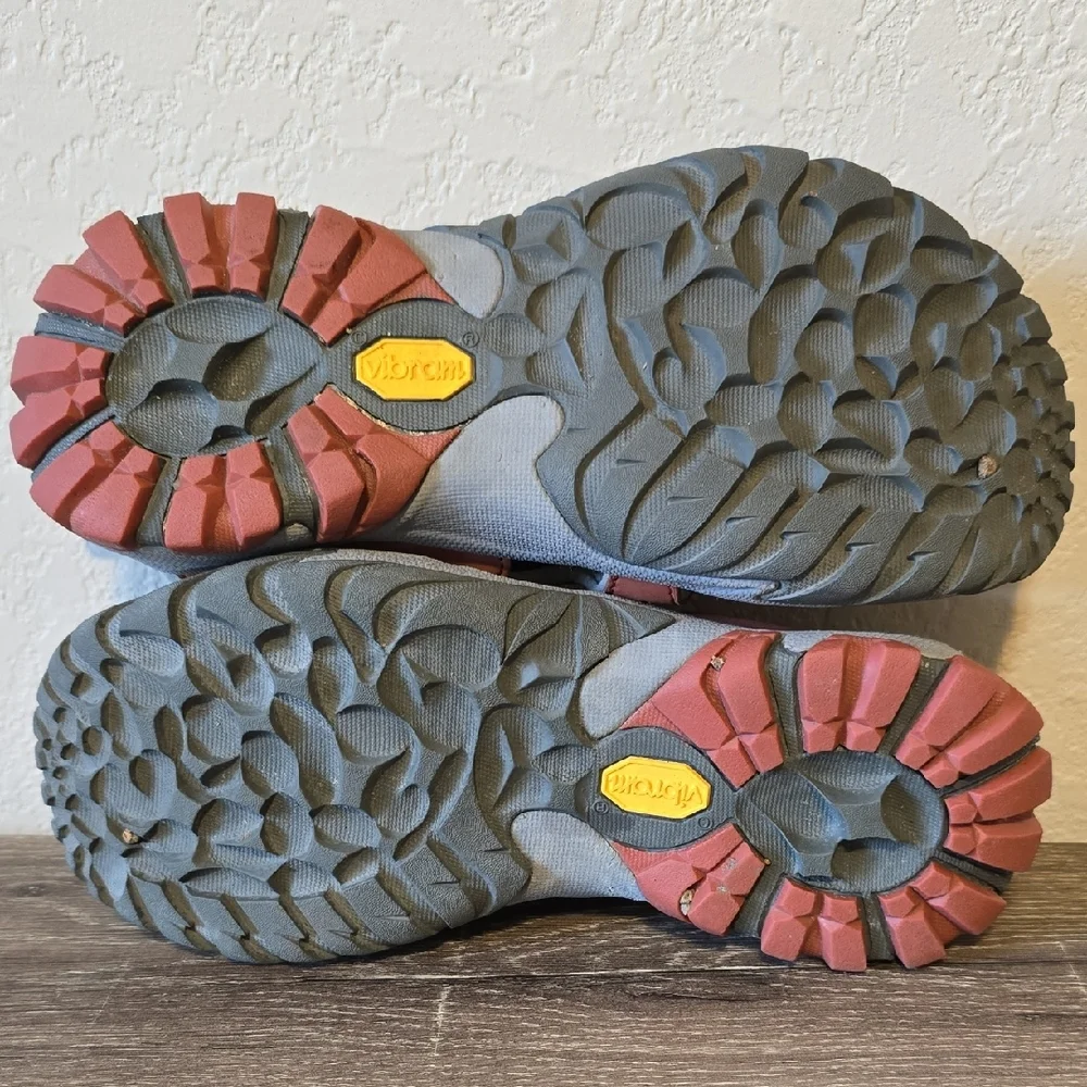 Vasque Women's Flux Sport Sandals - Burnt Orange Leather Bungee Lace Up - Picture 8 of 10